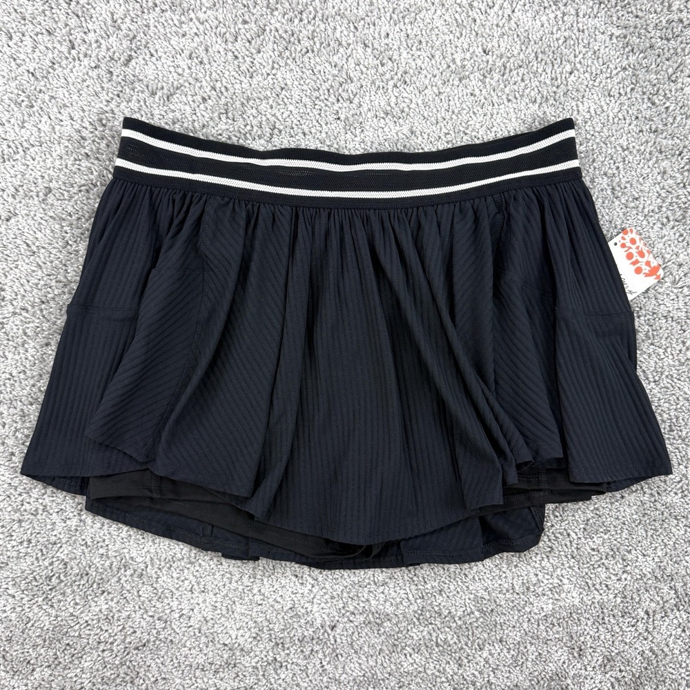 Free People Movement Sultry Skirt XL Black NWT Tenniscore Pickleball Lined